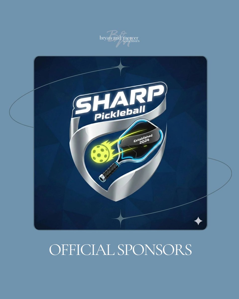 Bryan &amp; Mercer Solicitors are proud to sponsor Sharp Pickleball Club in St Albans and Harpenden — supporting one of England’s fastest growing and most inclusive sports communities. #StAlbans #Harpenden #LocalBusiness #CommunitySupport #PickleballUK