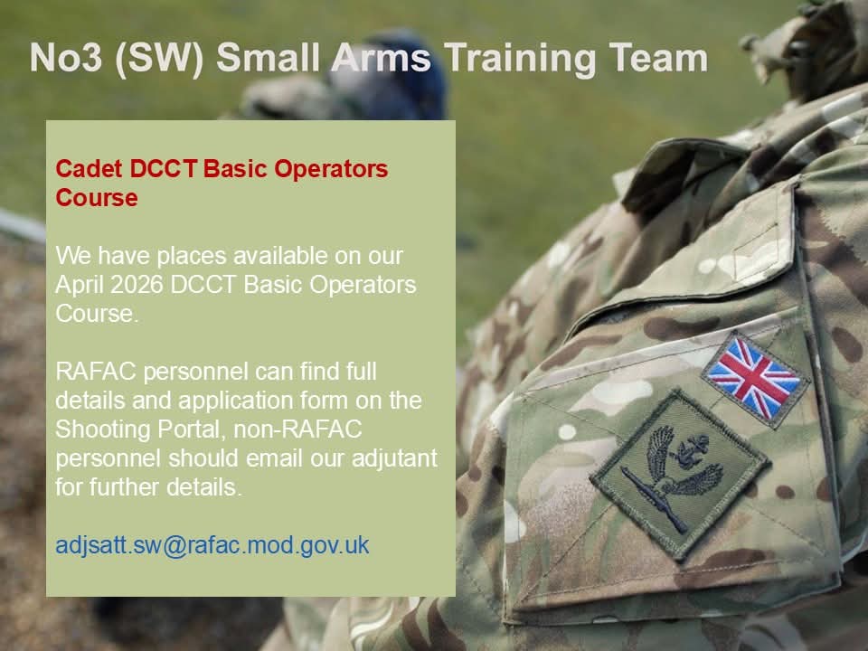 No.3 (South West) Small Arms Training Team RAFAC tweet media