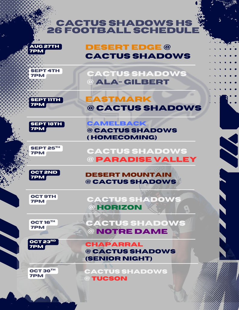 Cactus Shadows Falcons football tweet media