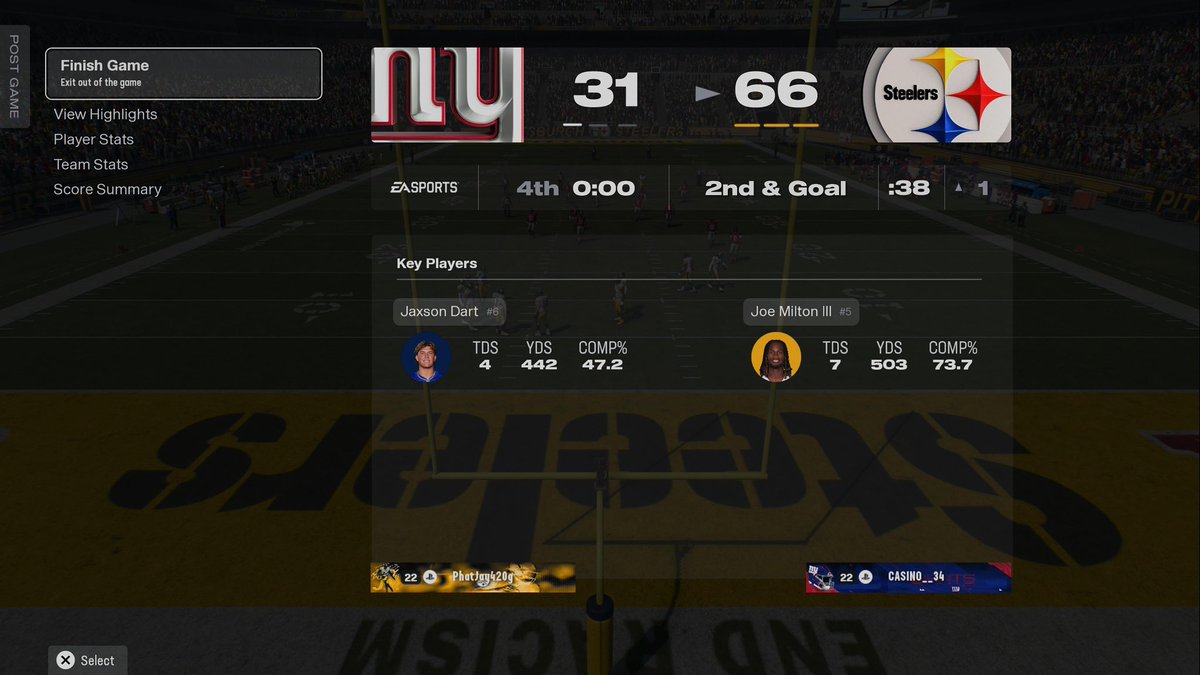 Pittsburgh Steelers (Madden) tweet media
