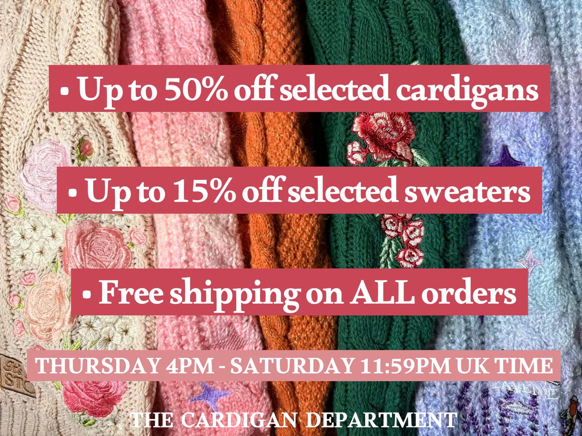 THE CARDIGAN DEPARTMENT tweet media