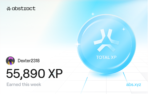 Happy XP Day !
I just earned 55,890 XP on <a href="/AbstractChain/">Abstract</a>! 🎉