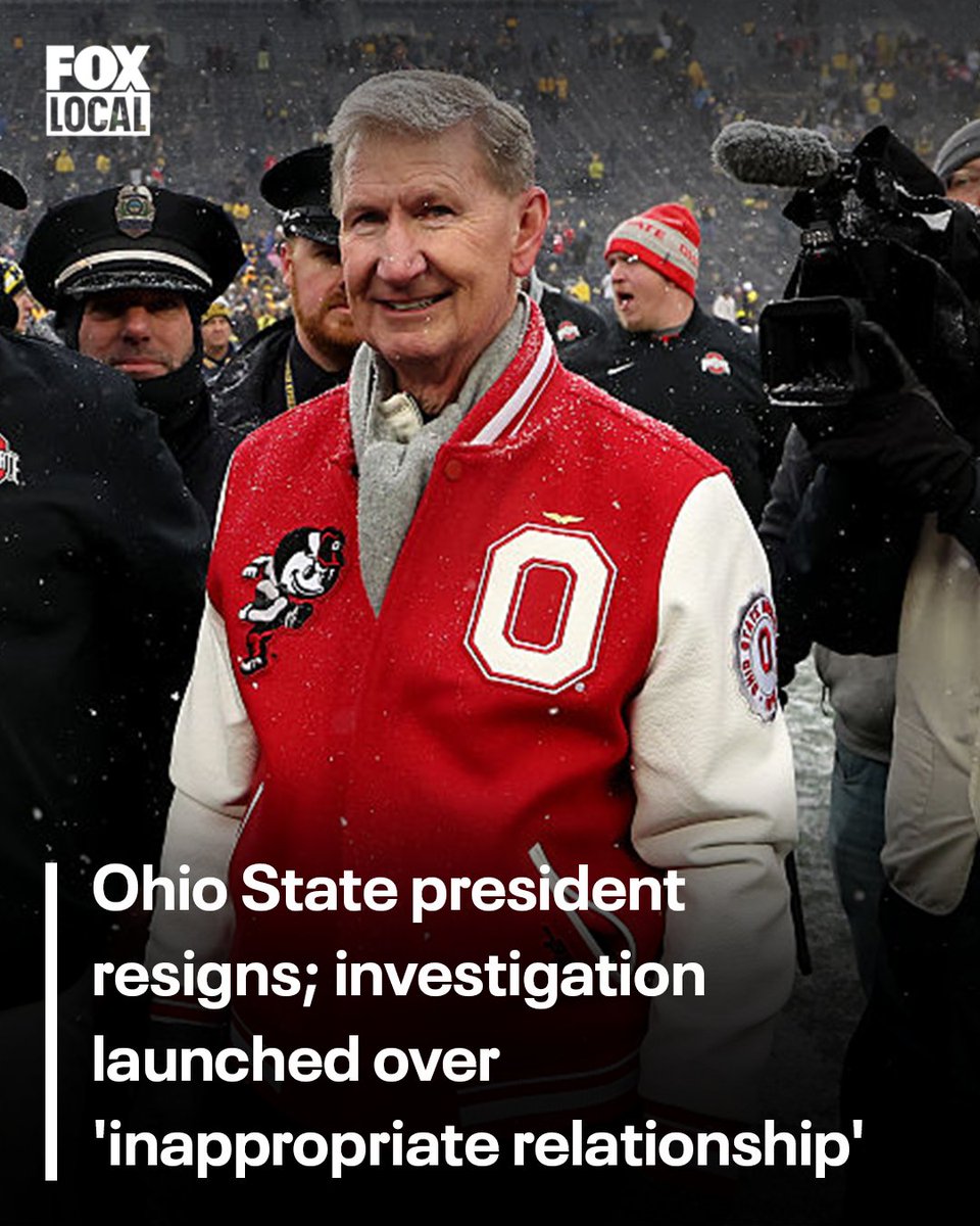 FOX26Houston's tweet image. Ohio State University has opened an investigation after President Walter “Ted" Carter Jr. abruptly resigned over the weekend following the disclosure of what the university described as an “inappropriate relationship." fox26houston.com/news/-ted-cart…