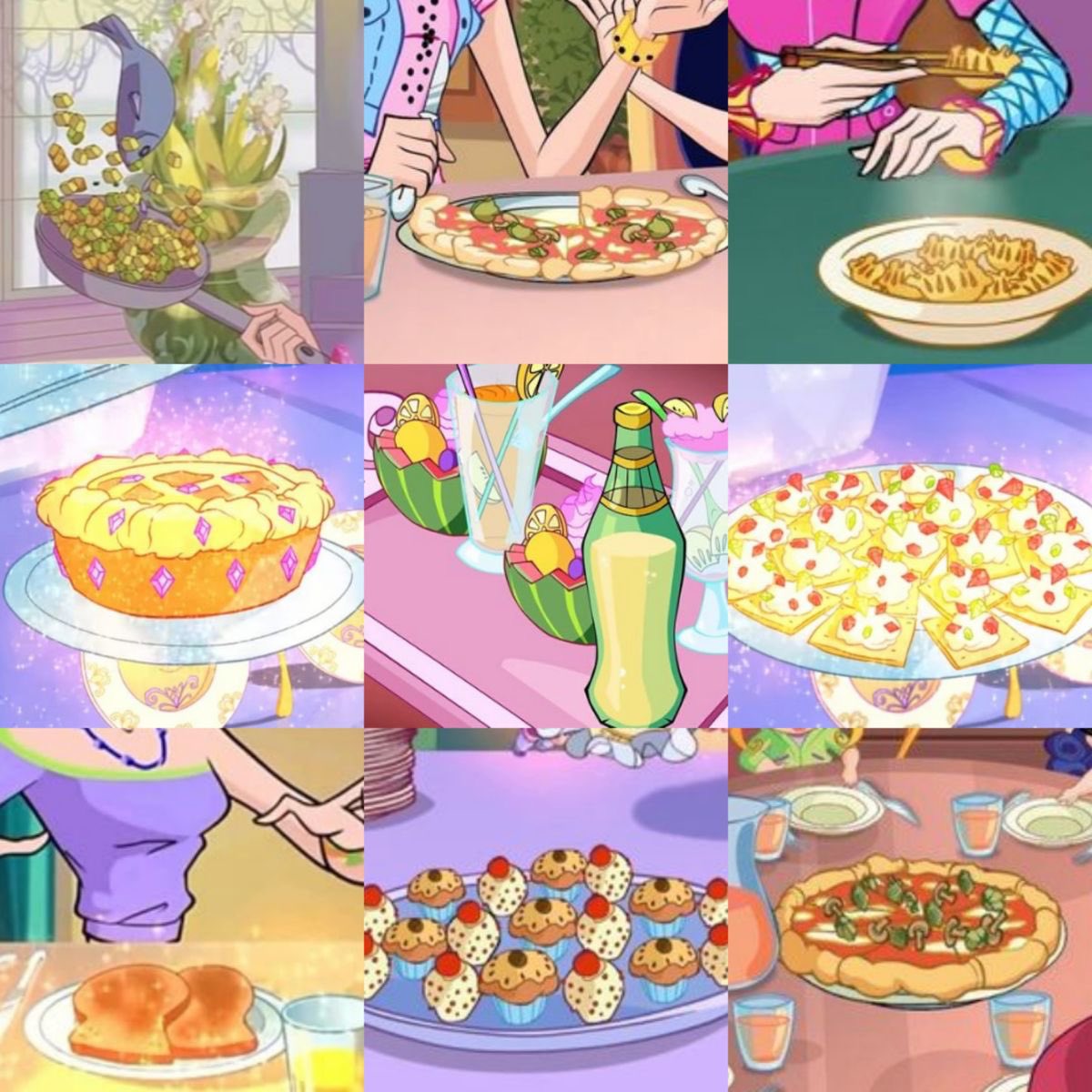 the food in winx club looks so good