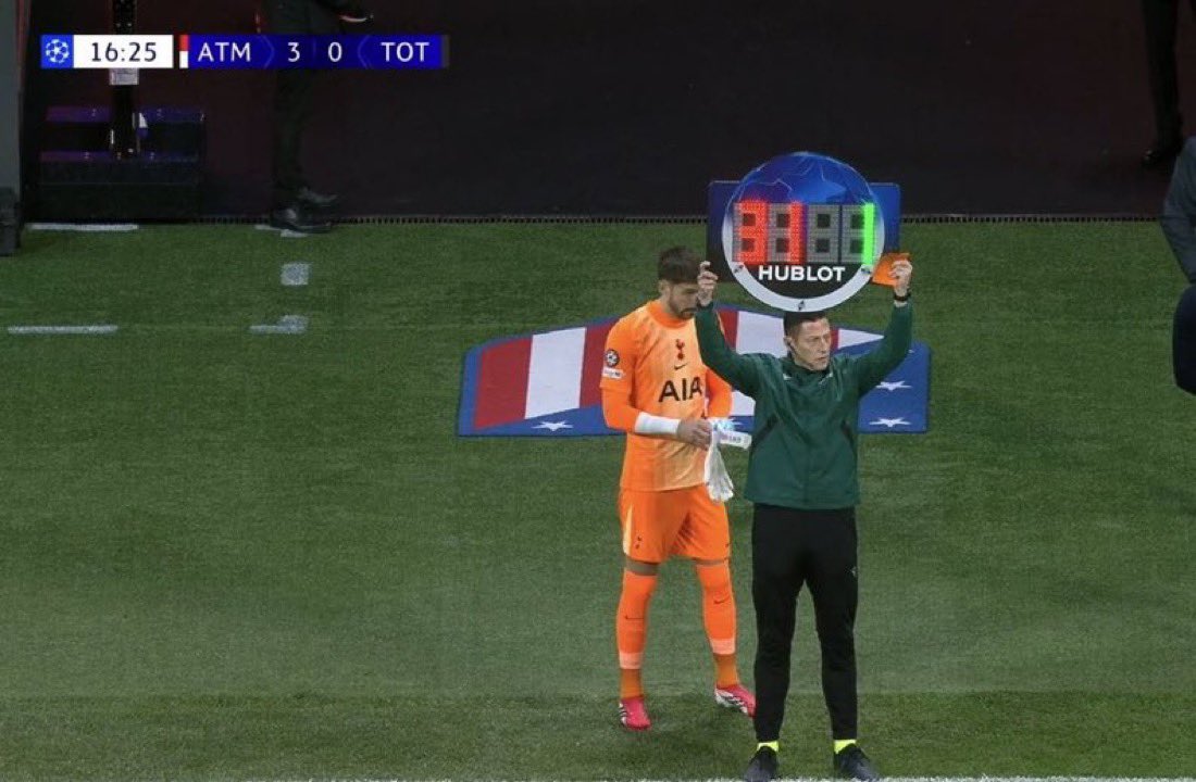 Never in my life have I seen a keeper subbed after 15 minutes 

Spurs need to be on Netflix bro😭