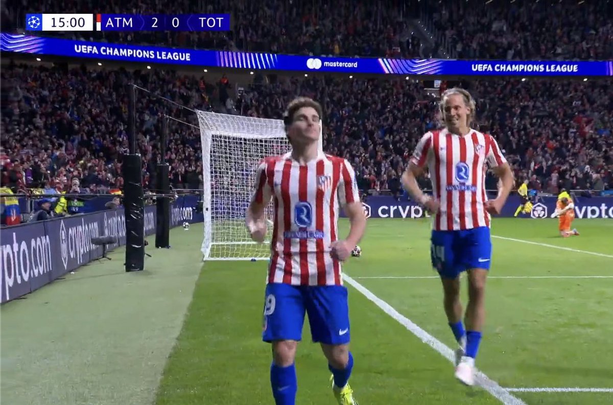 THREE!!! Julian Alvarez. A Nightmare for Tottenham!

🇪🇺 Atletico Madrid 3-0 𝐓𝐨𝐭𝐭𝐞𝐧𝐡𝐚𝐦
#ATLMTOT