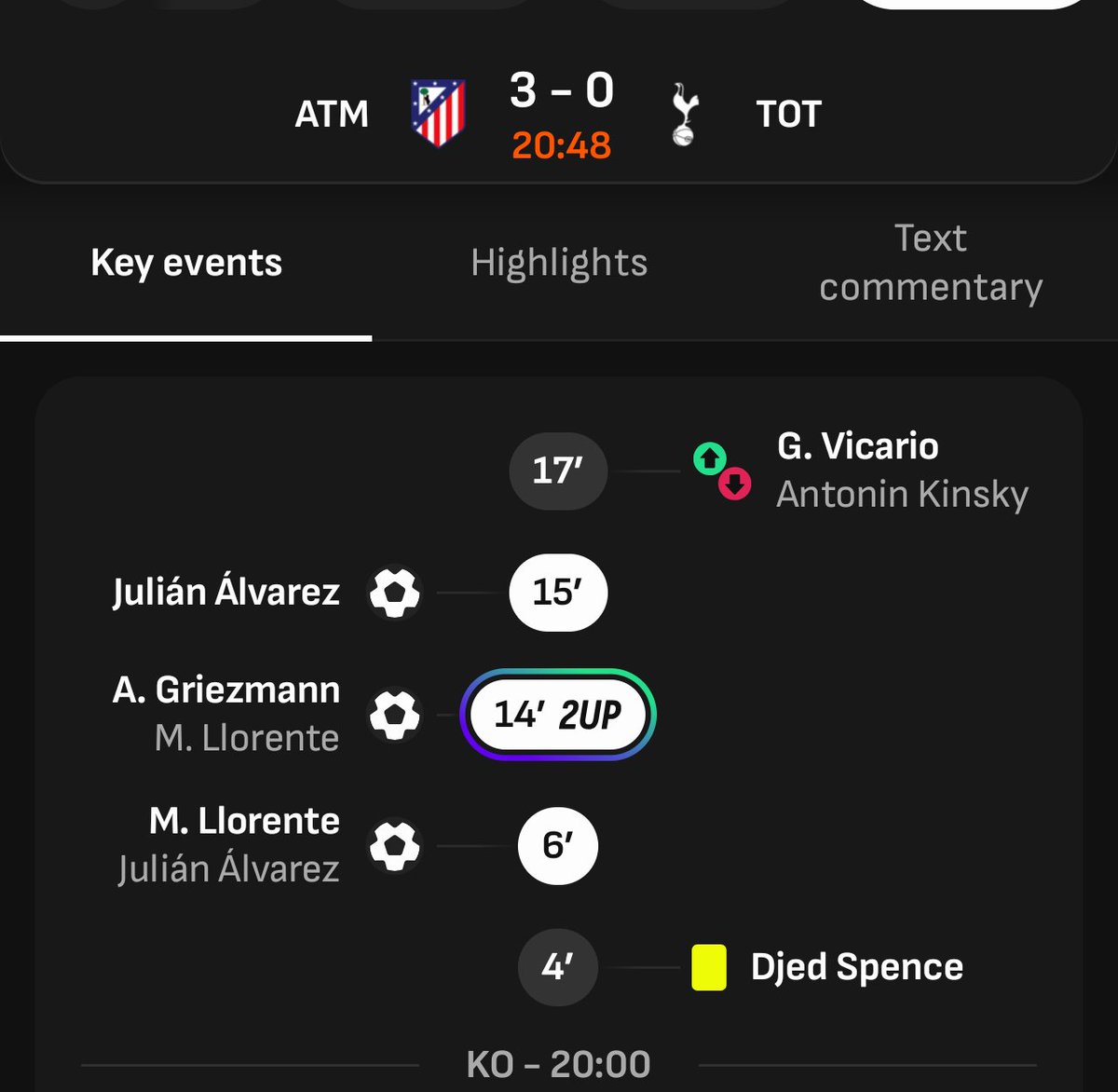 An all time start. Not sure I've ever seen a keeper subbed off in the first half, let alone the first 20mins