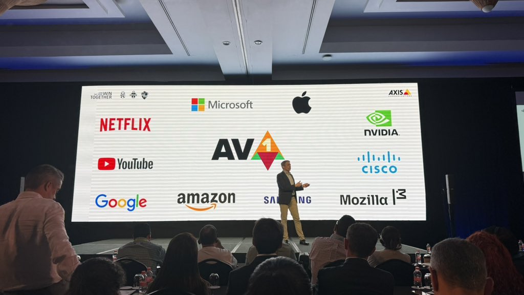 O futuro da transmissão de vídeo! AV1 no #AxisPartnerSummit2026 !!