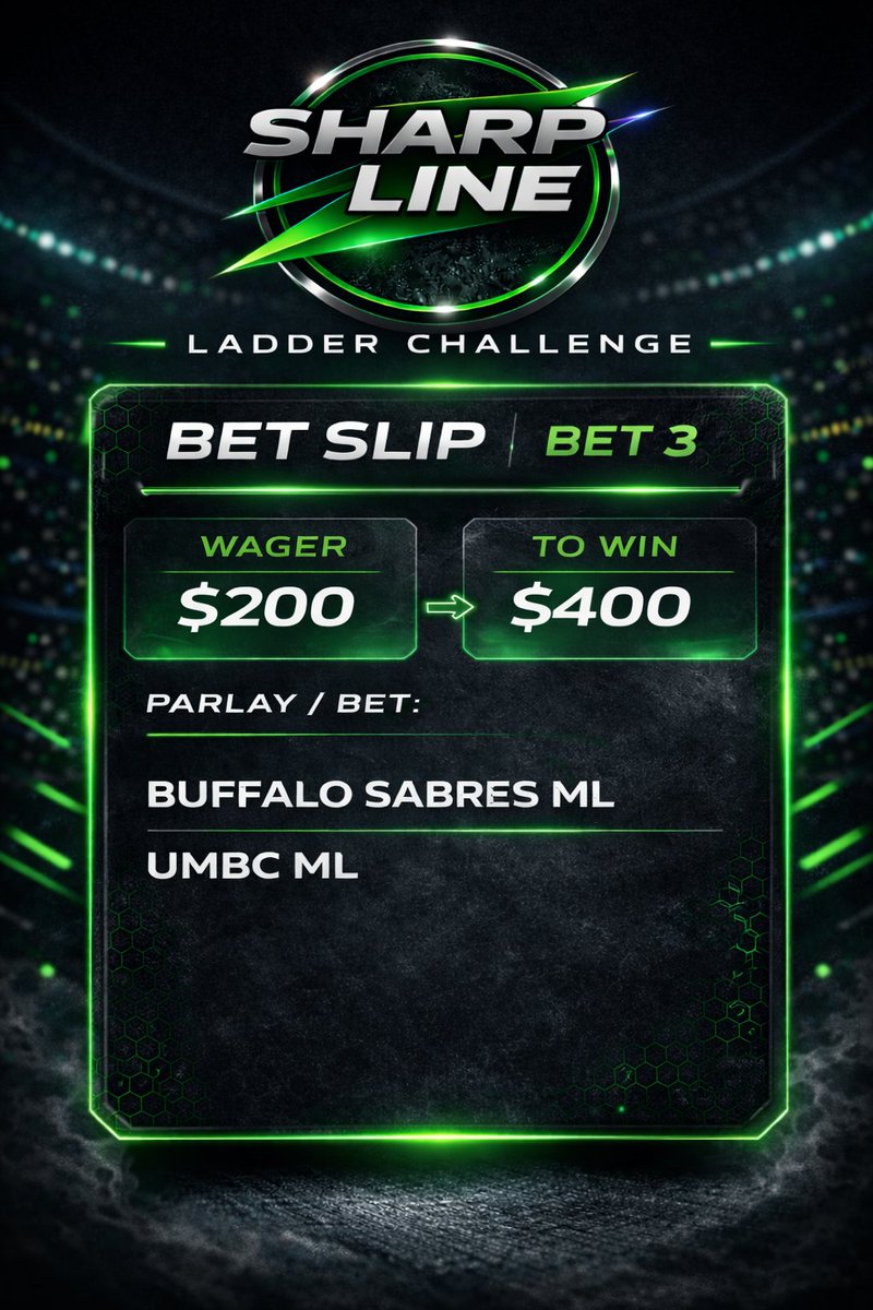 TheSharpLine's tweet photo. Ladder Challenge DAY 3. We smacked the first two. Lets go! 🔥

BET 3

Wager: $200
To Win: $400

Road to $50K is closer.

Follow along or ride with us. 🔥

 #Ladderchallenge https://t.co/7UwFMDM31C