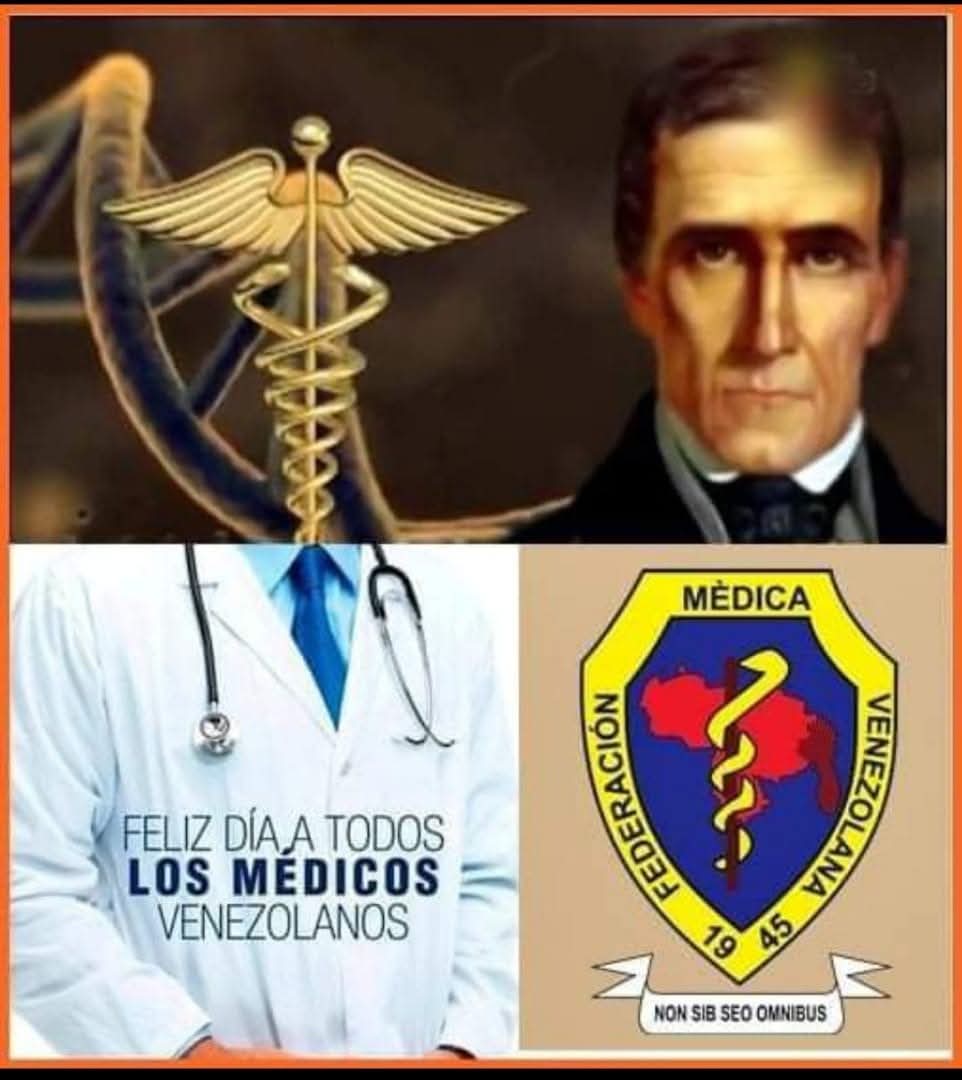 Hoy #10Marzo Día del Médico, me orgullece felicitar a: Dianela Parra, Ángela Cruz de Quintero, Emilio Alvarez, Francisco Martínez y largos etc, y los hacedores de País: Jaime Lusinchi, Luis Manuel Peñalver, Blas Bruni Celli, Amilcar Aponte, Ángel Emiro Govea, Manuel Noriega Trigo