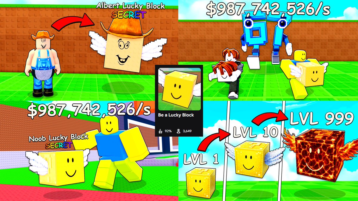 ⁉️3 days ago the game Be a Lucky Block released, I made the thumbnails for this game!
The game now has 3.6K CCU! 🚀

Looking for a GFX maker?
📩 DM me on Discord: Olopomidoro

💰 Price: 6k–8k Robux (+tax) or $20–$25 PayPal

❤️ + ♻️ appreciated!
#Roblox | #RobloxGFX | #RobloxDEV |
