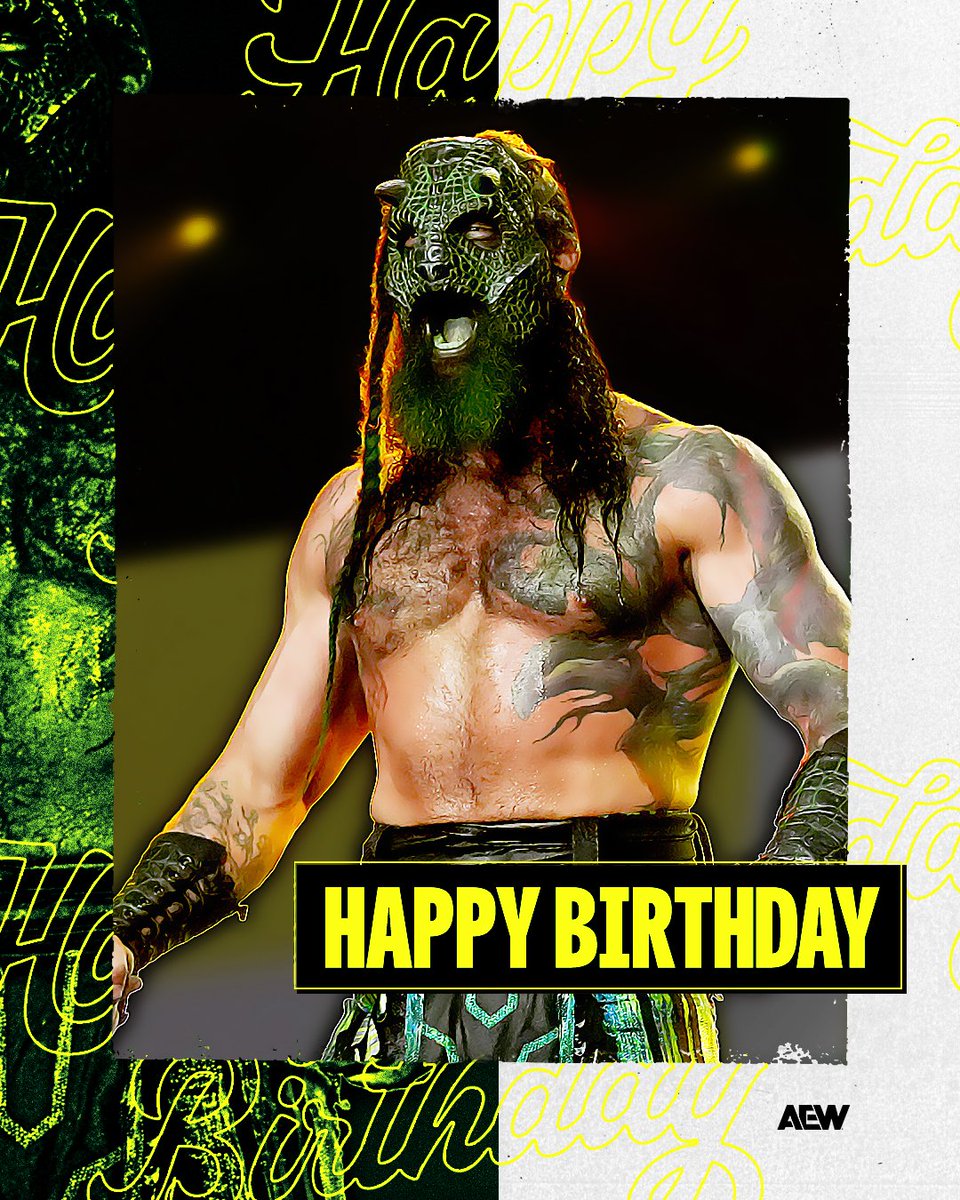 AEWFrance1's tweet photo. Un Joyeux Anniversaire à l'un des plus vieux catcheurs de la #AEW @luchasaurus !!!! 🎆🎇🎁🎀🎂🎊🎉 #AEWFrance #myAEW #WatchAEW https://t.co/MrwIcL8WxI