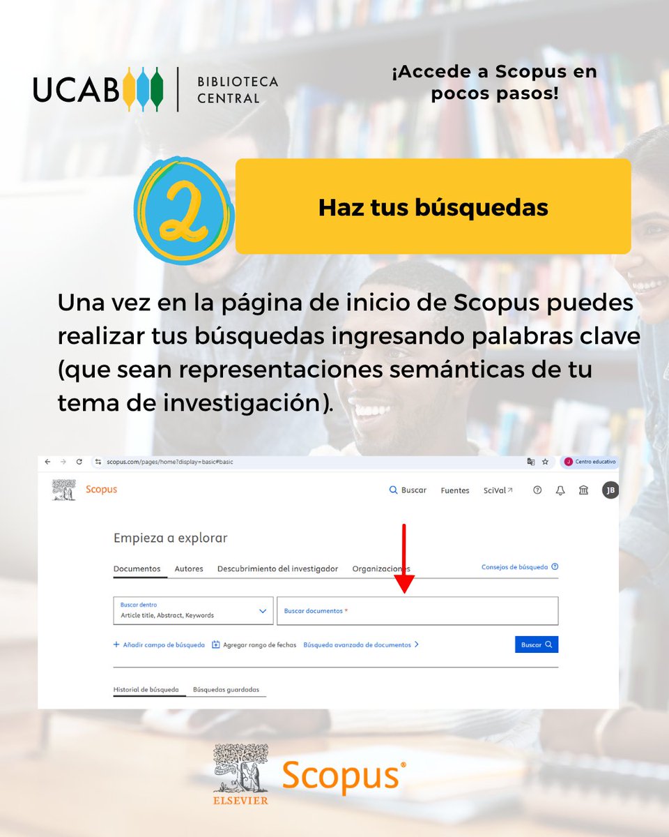 En la #BibliotecaUCAB estamos comprometidos con ofrecerte las mejores herramientas para la investigación académica.
📝 Accede a #Scopus 💻Aprovecha las bases de datos disponibles en nuestra web 📎 goo.su/Ta6ei
