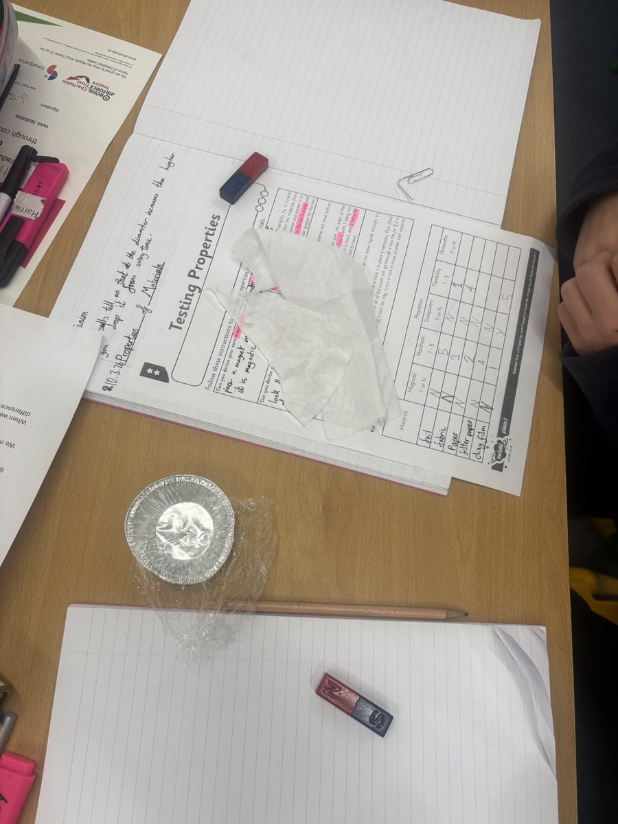 Whitchurch1's tweet image. Year 5 have spent the afternoon investigating the properties of different materials #wpsscience