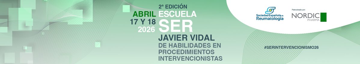 SEReumatologia's tweet photo. 🖊️ Inscríbete a la 2ª Escuela SER "Javier Vidal" de habilidades en procedimientos intervencionistas 17 y 18 de abril, Madrid (presencial). #Intervencionismo26 

Contará con la coordinación de los Dres. @reumacastro, Paz Collado Ramos y @MarcoReudol.

✅ Esta iniciativa cuenta con la colaboración de
@NordicPharmaES.

📌 https://t.co/bppsVoy6vY