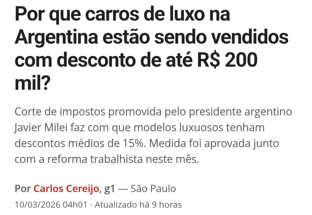 Como é bom ter um presidente.