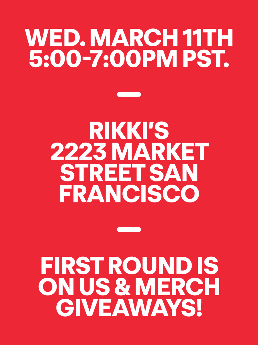 San Francisco...join us tomorrow at Rikki’s for our Watch Party ❤️

⏰ 5–7 PM
🏐LOVB Houston vs LOVB Austin

First round’s on us + merch giveaways!