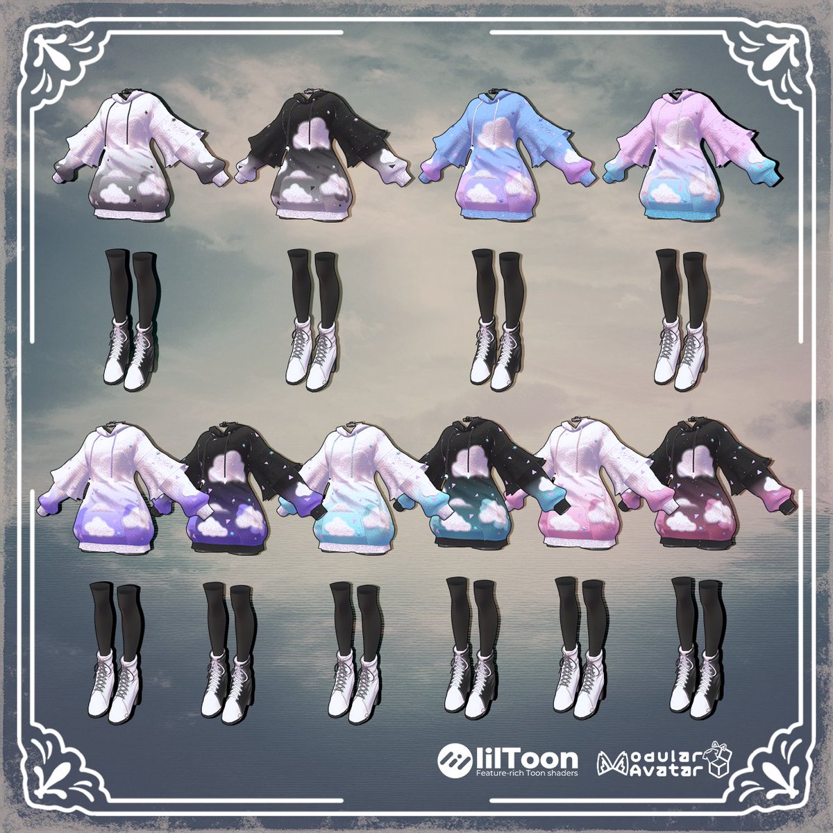 🎁SilkiesMi発売前RTキャンペーン🎁

3/13 18:00 発売予定の新作衣装
「DayDreamWear」 です✨

抽選で 3名様 にプレゼントします🌈✨
(Boothのスキ！が100超える毎に当選者数が増えます🩷)

🌙参加方法
① このアカウントをフォロー
② このポストをRT
③Boothリンクよりスキ！をクリック✨