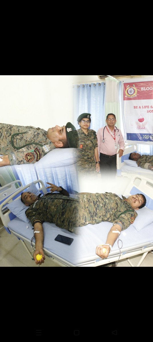 206CoBRAbn's tweet photo. On the occasion of 87th Raising day of CRPF A blood donation camp held at 206 Cobra premises in which Brave CoBRA warriors donate blood for saving lives and promoting the spirit of humanitarian service.
#Serviceandloyalty #206CoBRA #CRPF https://t.co/MqLKPtKBXz