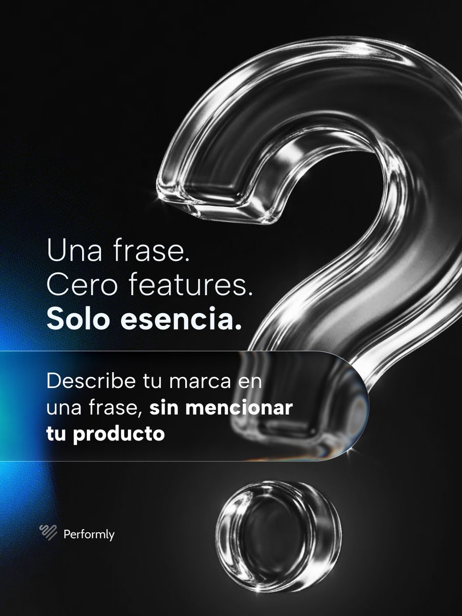 PerformlyAgency's tweet photo. Una frase. Cero features. Solo esencia. ¿Cómo contarías tu marca? 👇

#Storytelling #BrandStrategy #Performly https://t.co/it9xheJyK1