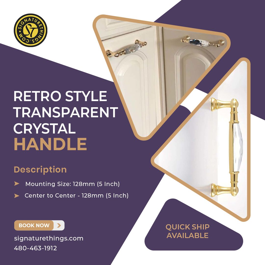 SignatureThings's tweet photo. Add vintage sparkle to your furniture ✨

The Retro Style Transparent Crystal Handle brings timeless elegance and crystal shine to cabinets and drawers.

Shop now:
https://t.co/UB3lLK5X5I

#CrystalHandle #CabinetHardware #HomeDecor #SignatureThings https://t.co/6Ycu4gSnBo