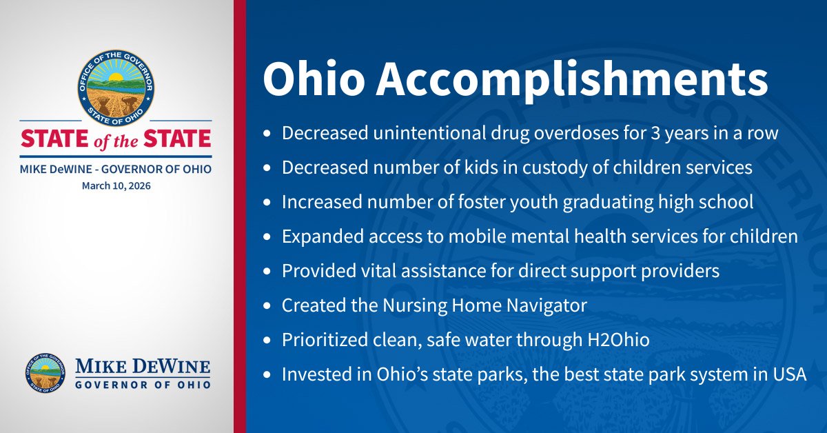 Governor Mike DeWine tweet media