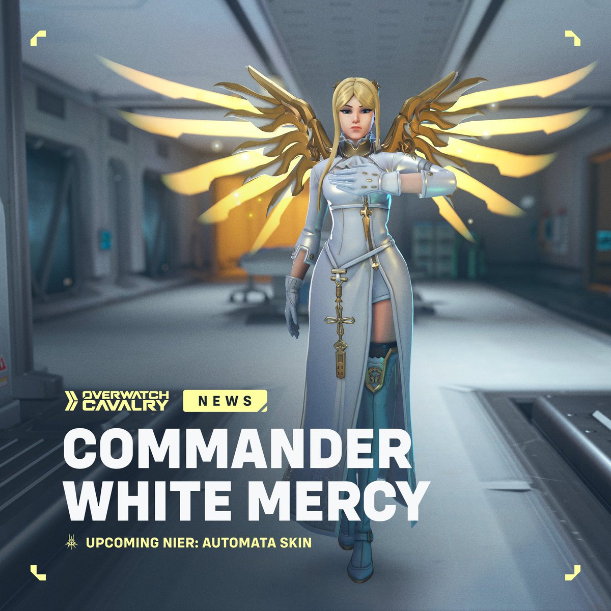 OWCavalry's tweet photo. New #Overwatch x Nier: Automata Skin: Commander White Mercy 🪽

⚔️ Project YoRHa initiates TODAY! https://t.co/ojVUKuYqKc