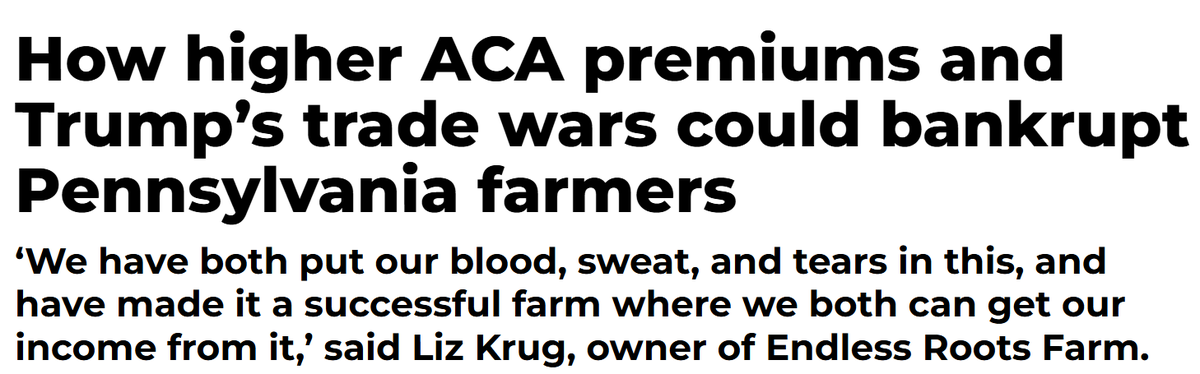 PADemParty's tweet photo. Reminder: the Trump administration is harming Pennsylvania farmers. https://t.co/MMAortFfE3