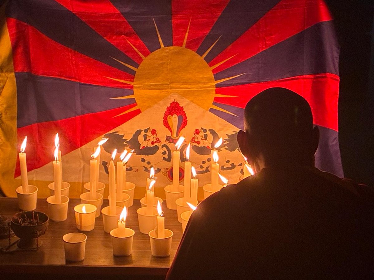 tibetscapes's tweet photo. On March 10, 1959, Tibetans took to the streets of Lhasa to protest the Chinese occupation of their homeland. Today, the 67th anniversary of the uprising was commemmorated in Chennai with a candle vigil. https://t.co/hEHTmCbfdj