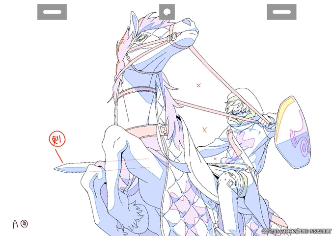 こちらのCMのラスト3秒のアニメーション、コンテ原画を担当させていただきました #FGO ▼原画の掲載許可いただきました