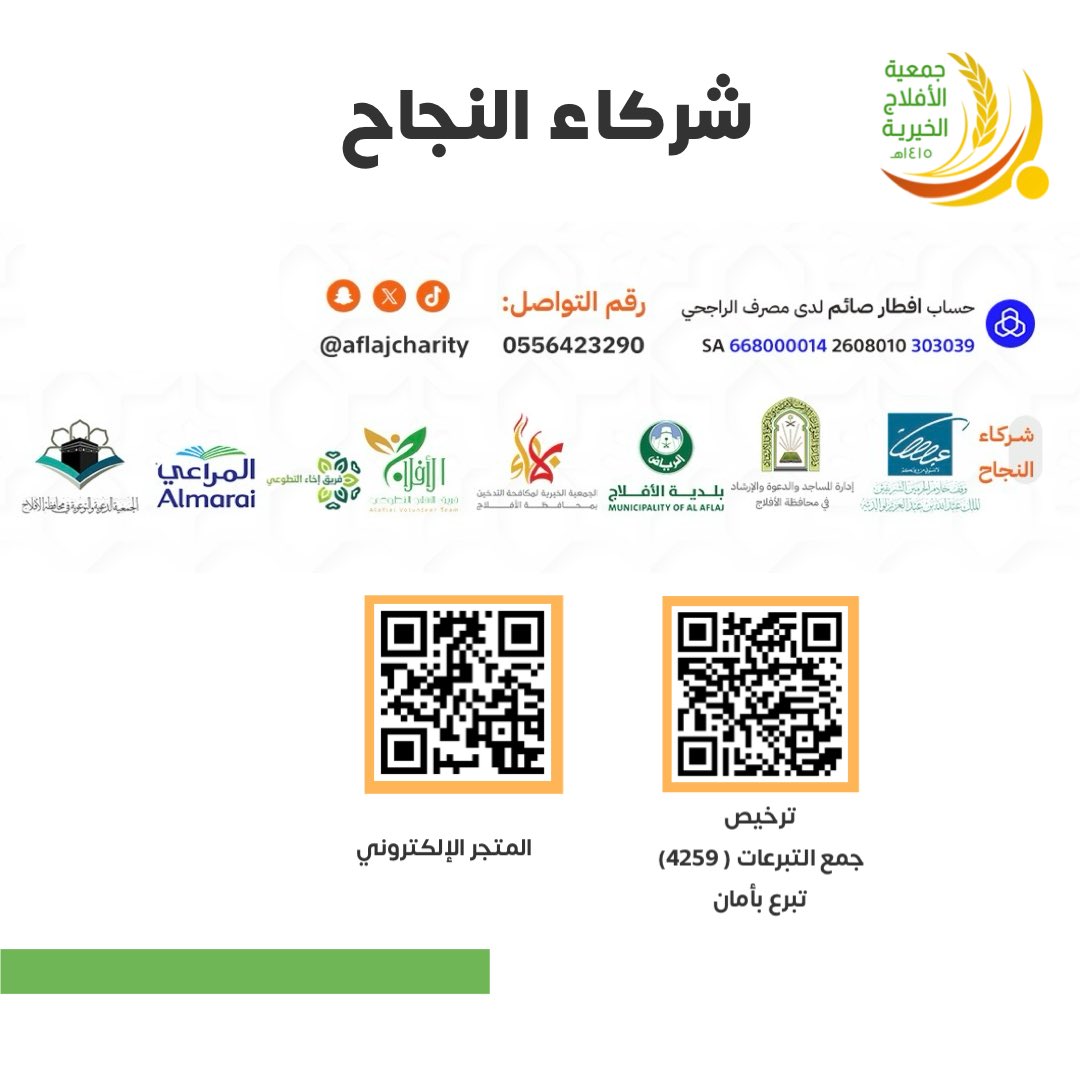 جمعية الأفلاج الخيرية tweet media