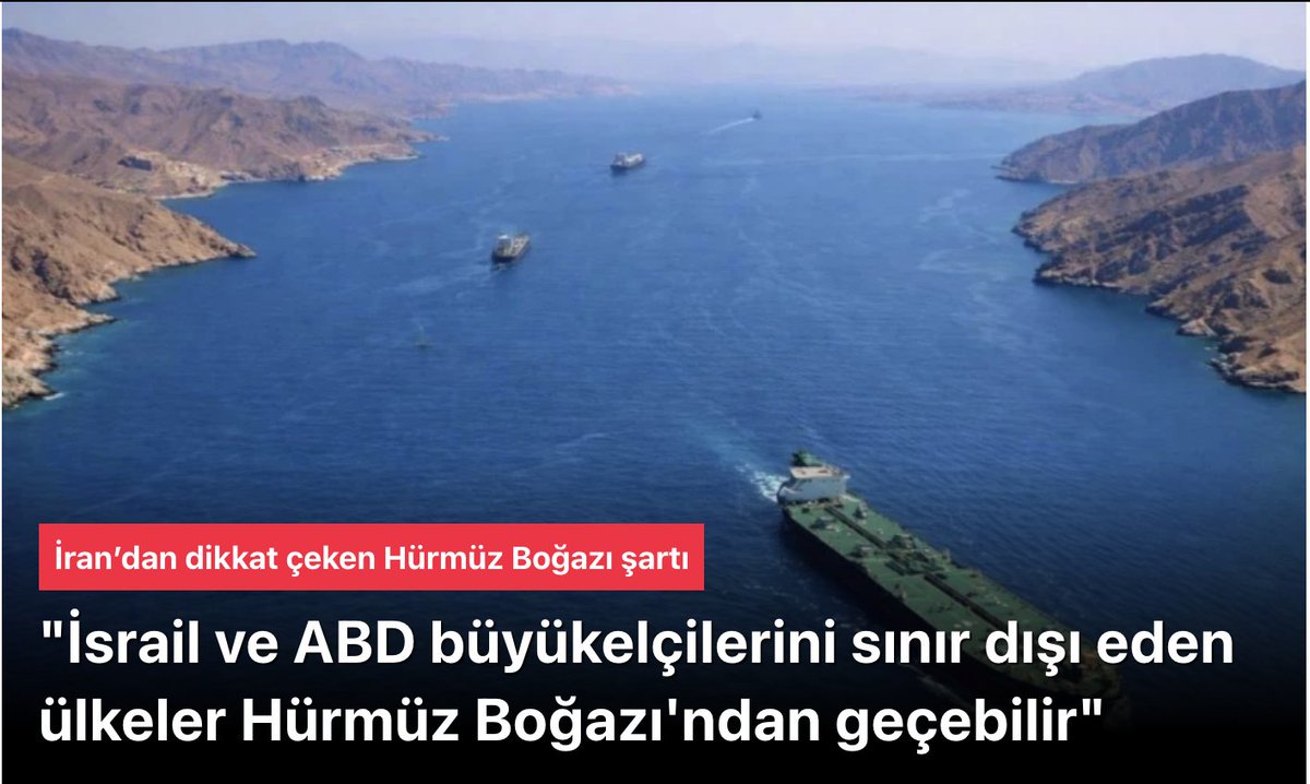 İran: İsrail ile ABD büyükelçilerini sınır dışı eden ülkeler Hürmüz Boğazı'ndan geçebilir nethaberler.com/haber-iran-isr…