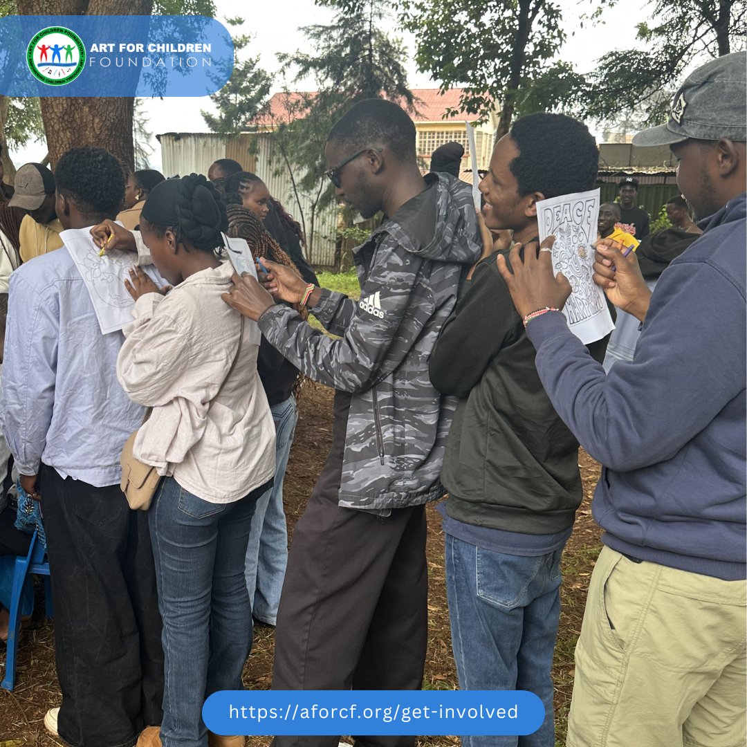 a4cFoundation's tweet photo. Art has a unique way of bringing people together.

This is why creativity matters in building confident and expressive children &amp; young people.

Help us continue this work.

✨ Donate KSh 10 today
📲 Paybill 400200
📌 Account 44521

#DecadeOfImpact #ten4ten #volunteeryear https://t.co/KZXfin0Hx9