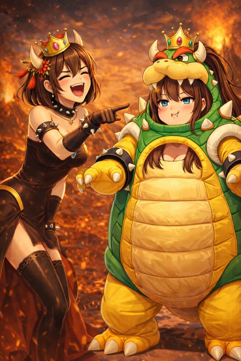 Happy #Marioday everyone!
Nodoka and Sayoko decided to dress up for the occasion! 
They were supposed to dress the same to see who had the better costume, but I think Nodoka didn't get the full memo...

WAHOOOO!!!!

SFW images.