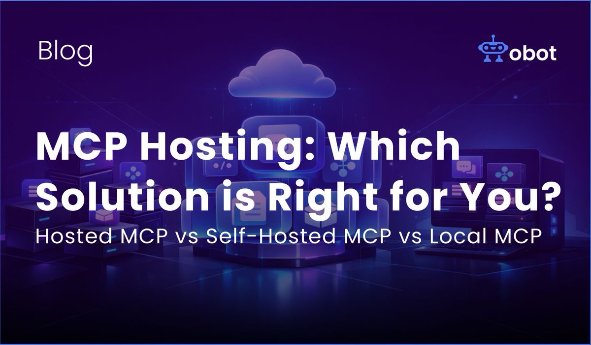 Model Context Protocol (MCP) servers are becoming more and more popular. And as adoption grows, an important architectural question starts popping up: Where should you actually run your MCP servers?

There are many options like a hosted MCP service run by a 3rd party, self-hosted