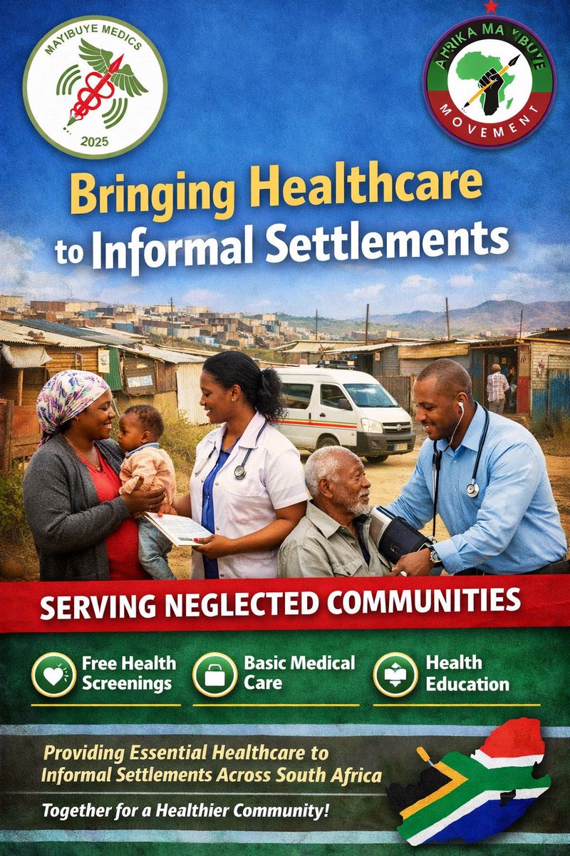 InnohChauke's tweet photo. Mayibuye MEDICS was at Dubai Informal Settlement this past weekend. 

The commitment to take health to corners of South Africa where it is non-existant remains core to our strategic objectives

We know what we are doing✊🏾 https://t.co/eRVRUQdtnE