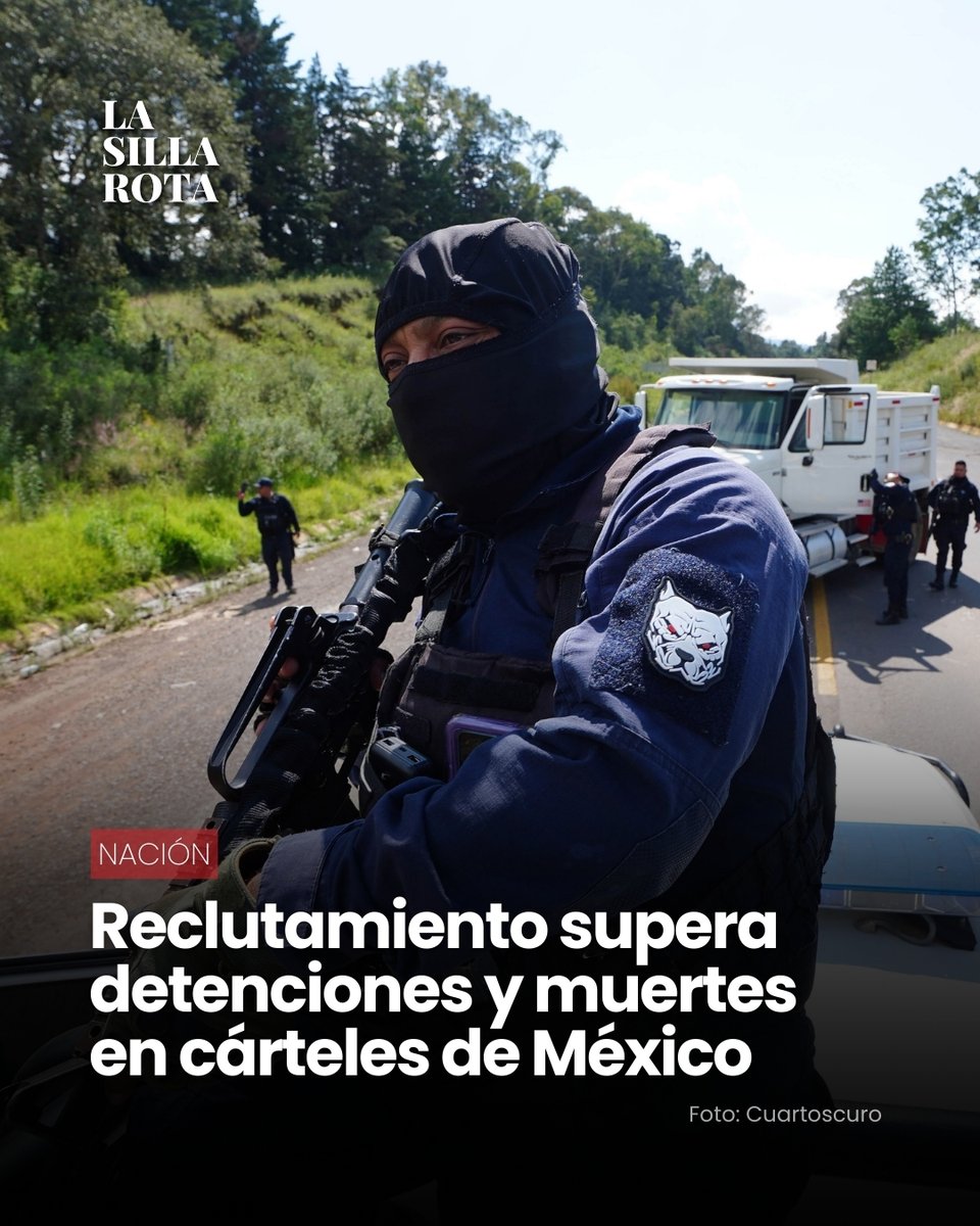📊 Un estudio publicado en la revista científica Nature advierte que los cárteles del narcotráfico en México reclutan más personas de las que pierden por detenciones o muertes, lo que explica su crecimiento en los últimos años.

La investigación, encabezada por el matemático