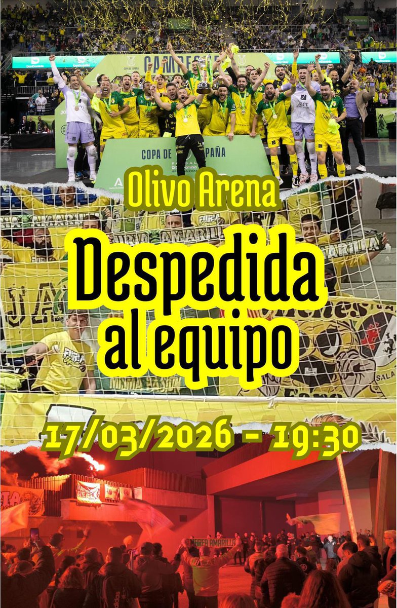 furiaamarilla23's tweet photo. El próximo martes le daremos el último aliento antes de Granada en la ya tradicional despedida al equipo. No lo dudes y vente, el equipo te necesita. 

📍Olivo Arena

⏰19:30

#RugeLaFuria💛💚 https://t.co/5Jhhrhk5vr