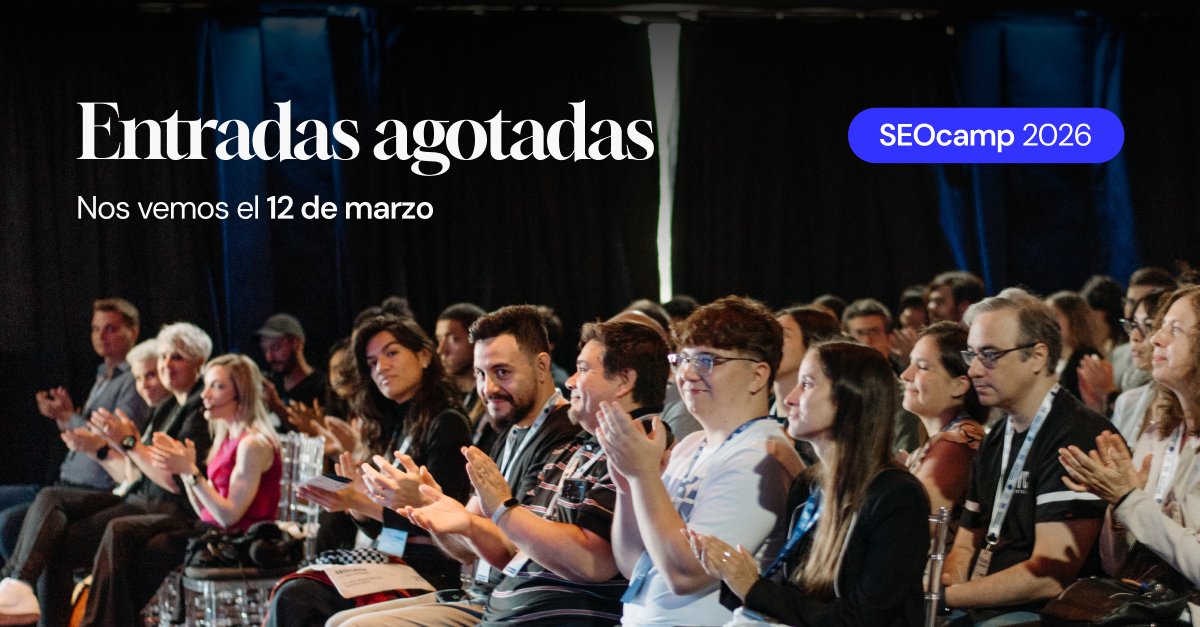 elevenok_'s tweet photo. El #SEOcamp 2026 está oficialmente SOLD OUT 🔥

¡Gracias a todos los que van a ser parte de esta edición! 

Si te quedaste sin entrada presencial, todavía quedan algunos accesos virtuales disponibles para sumarte al evento. Adquiere el tuyo en https://t.co/R5XcUciBiO

Nos vemos🚀 https://t.co/ogkmJXUMBH