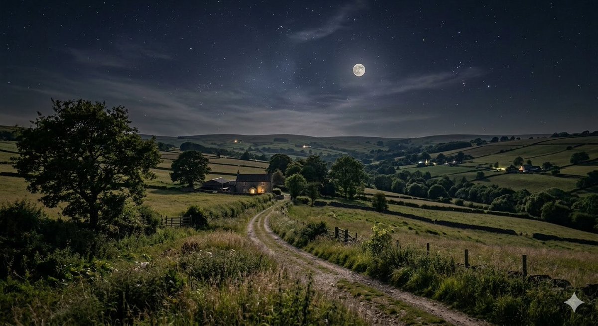 GuruAnaerobic's tweet photo. I understand circadian rhythm and all that, but taking a long walk through the countryside (or city) at 2am is something everyone should experience. 2am to 4am is a magical time. https://t.co/rAuJLR5U3O