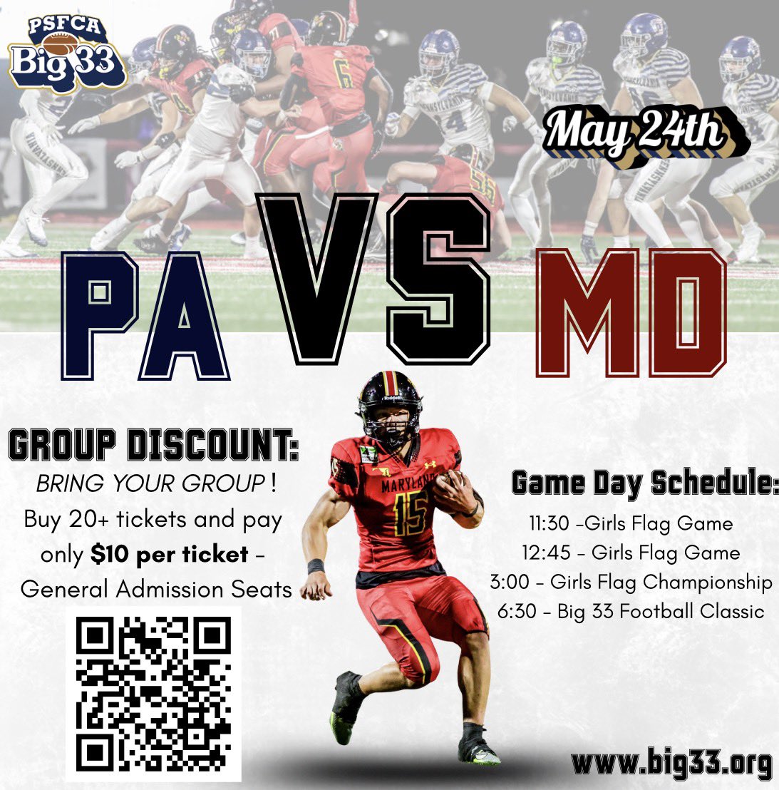 PSFCA BIG33 Football Classic tweet media