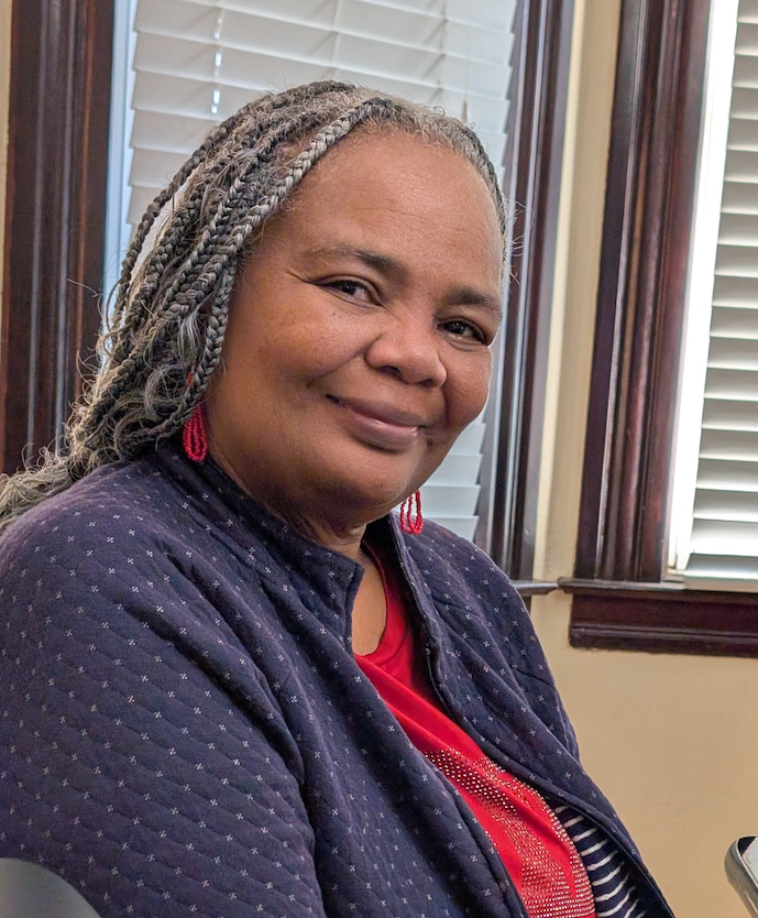 That smile says it all. Michelle Lowe is our Lead Shelter Manager and, in that role, she supervises our shelter guests on and our shelter managers. She is always busy, always willing to go the extra mile, and is one of the humblest people we know.