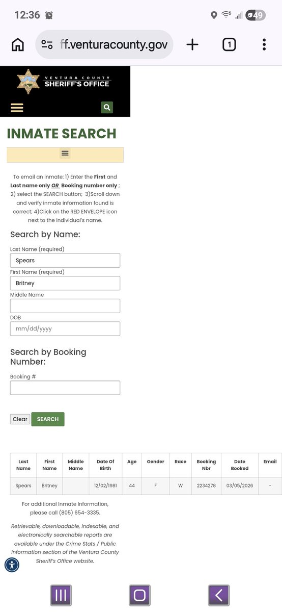 Hey Britney Stans!

I just looked - you can too!

Britney WAS arrested.
She has a booking number. 
It's there. 

Don't be dumb. 
Use your brains, even if small.