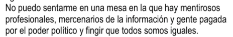 jbarque's tweet photo. @SarahPerezSanta Mentirosos profesionales como Sara, mercenarios de la información como Sara, gente pagada por el poder político como Sara y fingir que todos sois iguales como Sara. 
Bien Sara, te has descrito bastante bien, te vas del plató porque hay gente como tú en el plató xDD https://t.co/9ICiqG3dqA