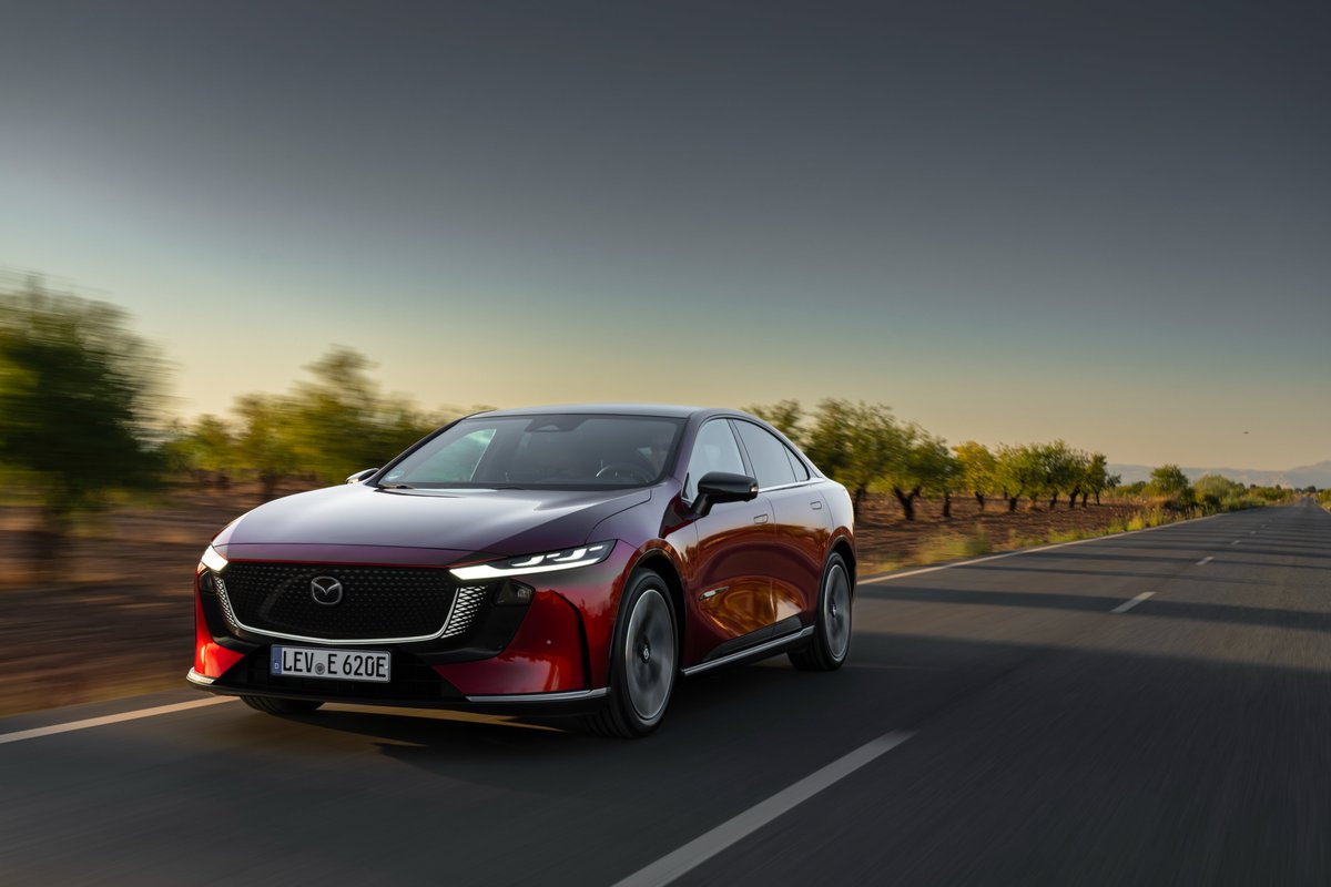 mazdaukpr's tweet photo. The Mazda6e has made it into the final three contenders for the 2026 World Car Design of the Year Award in the 2026 @WorldCarAwards - the winner will be announced on the 1st April at the New York Auto Show. https://t.co/CLIX2olRt3 https://t.co/AhkxToEjdD