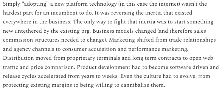 erlenddahlen's tweet photo. When everyone is debating whether Block's 40% layoffs are about AI or COVID bloat, it could actually be a war on inertia.

Platform shifts don't kill companies. The inability to rewrite internal playbooks does.

https://t.co/JicmzTWV0D https://t.co/zDa2zuL1eg