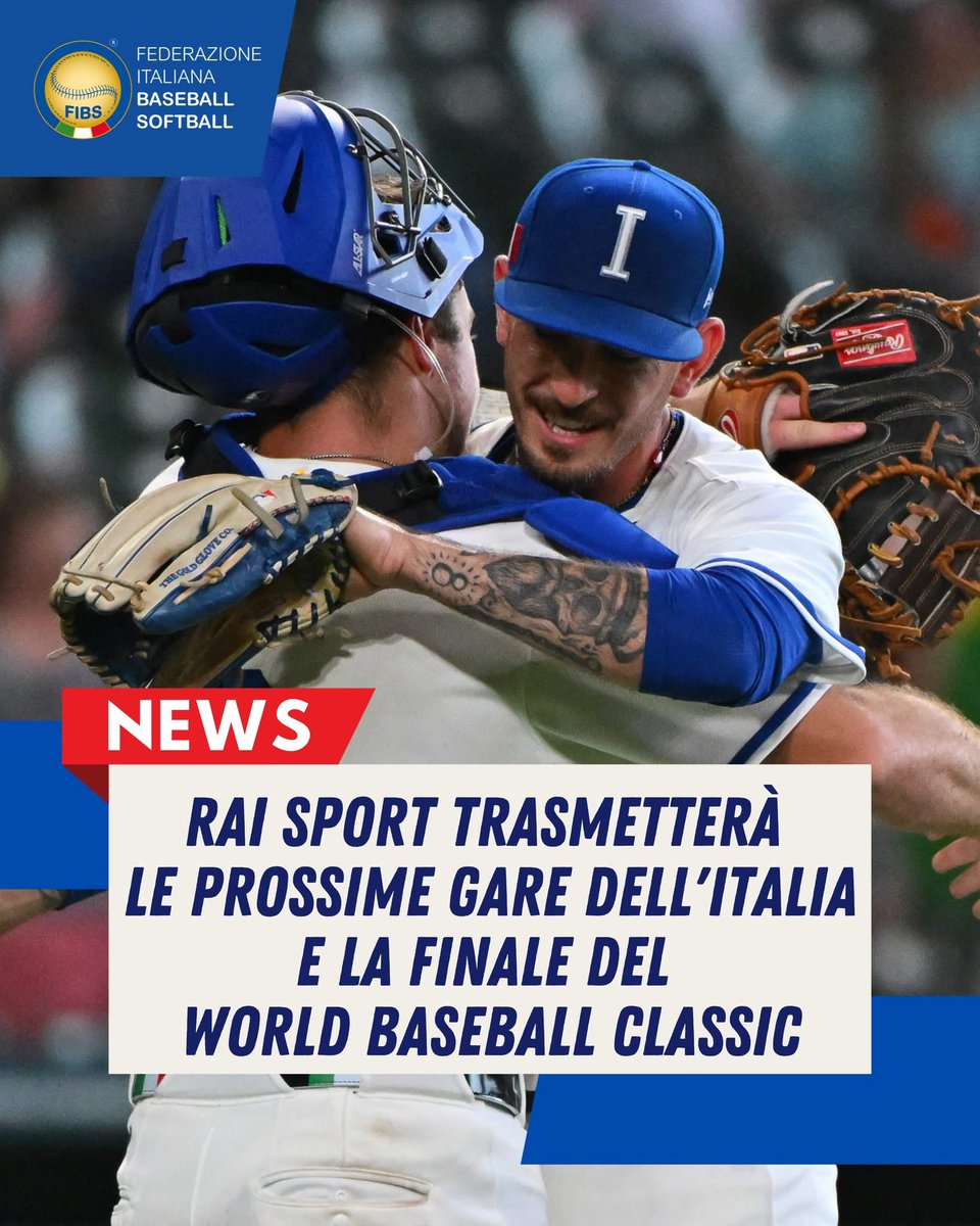 Great news for our paisans in Italy. They can watch the #WBC games in #Italy on #RAI. This is a big deal considering this entire movement is about growing the game.

It's tough for kids to wake up in the middle of the night to watch, but having access to content, highlights,