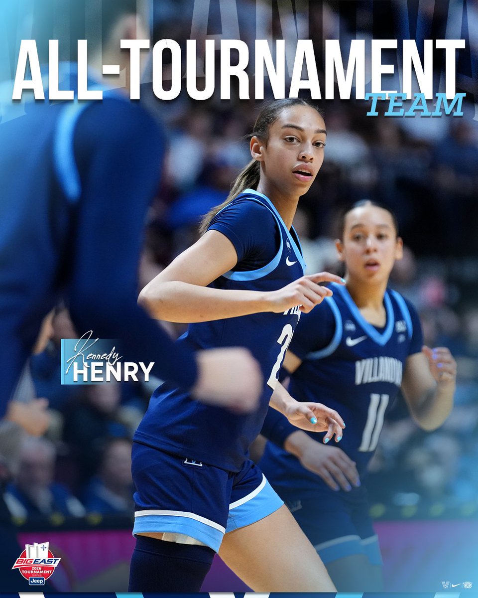 novawbb's tweet photo. All-Tournament Team honors for @JasmineBascoe and @KennedyHenryy22!✌

#GoNova | #BELIE_V_E https://t.co/27byjZFNIQ
