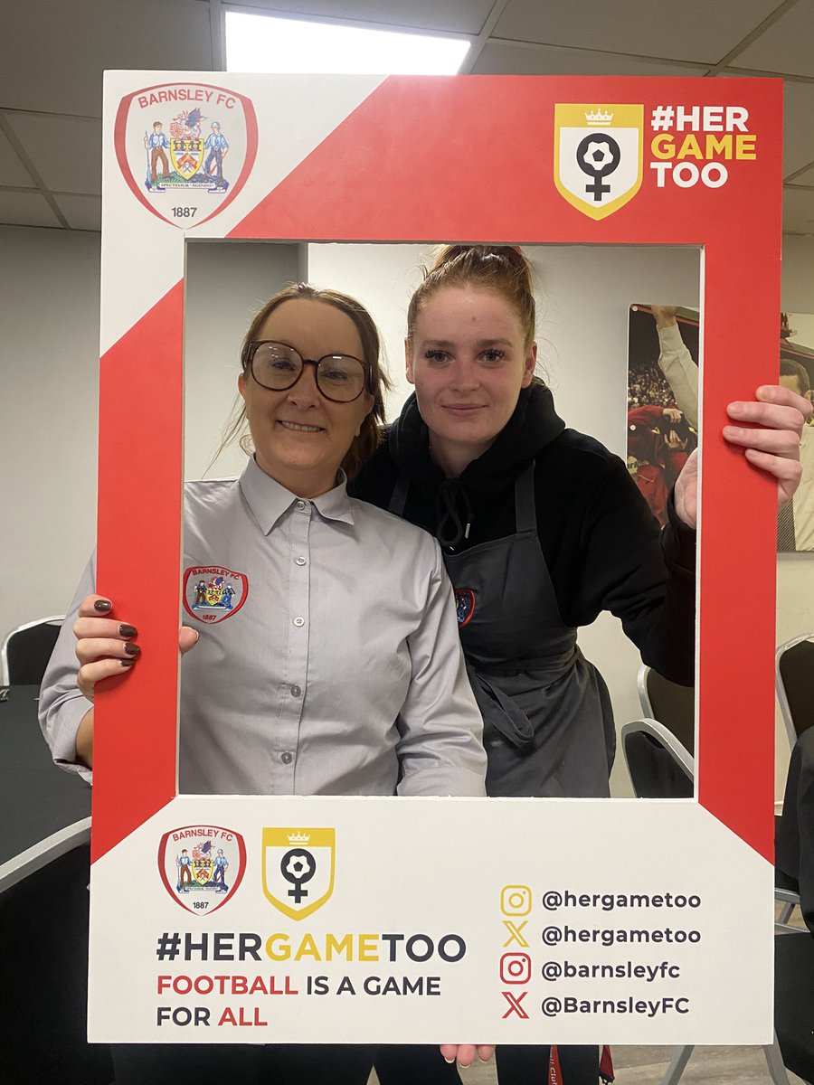 BarnsleyFC's tweet photo. Football is a game for ALL ❤️

Shoutout to some of our role model females in football working at our training ground 🌟

@HerGameToo | @BarnsleyfcHGT https://t.co/jlDz0Il1Cu