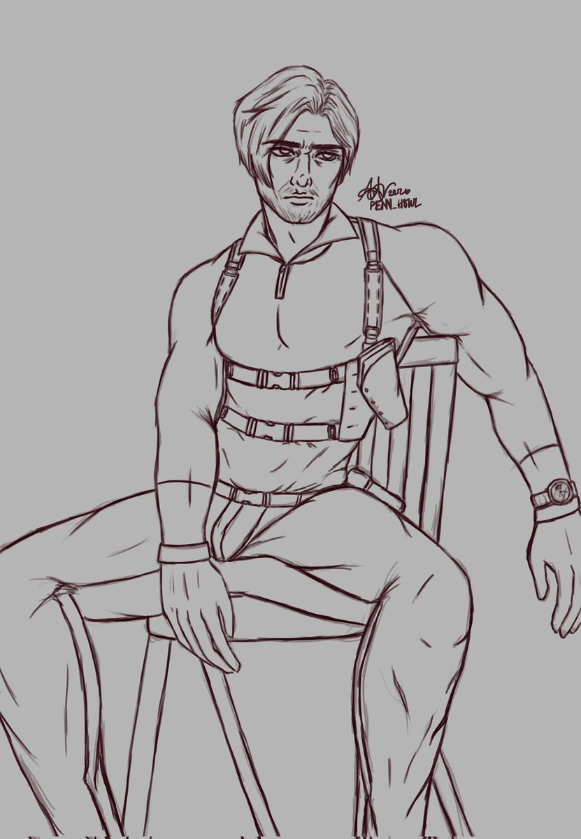 Penn_Howl's tweet photo. Leon has me on a fucking choke hold, I couldn't resist it, I needed to draw

#ResidentEvilRequiem #LeonScottKennedy https://t.co/MI5nvdIR7r